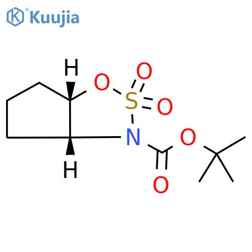tert-Butyl (3aR,6aS)-tetrahydrocyclopenta[d][1,2,3]oxathiazole-3(3aH)-carboxylate 2,2-dioxide structure