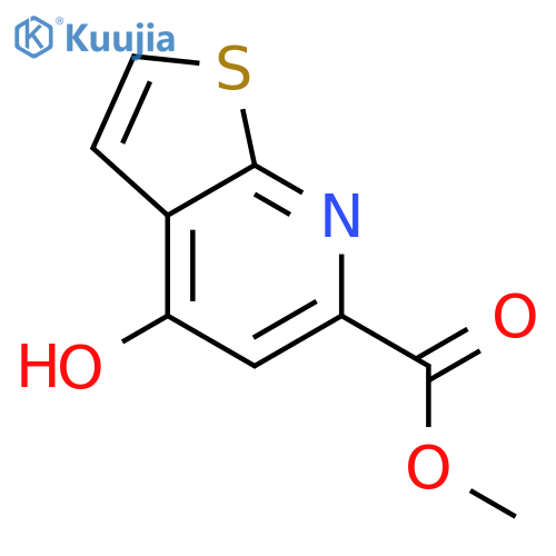 Methyl 4-hydroxythieno[2,3-b]pyridine-6-carboxylate structure