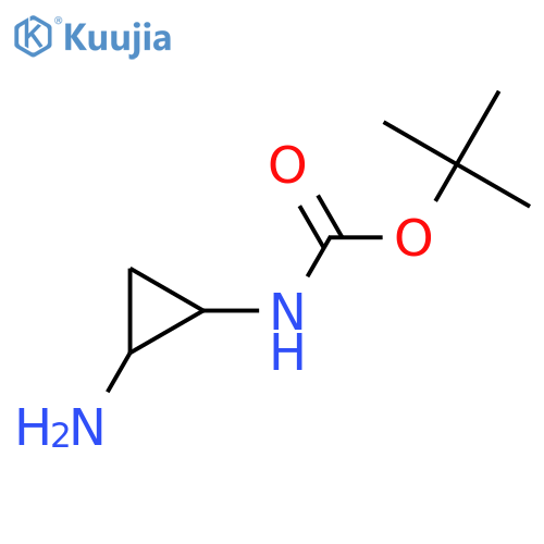 tert-butyl N-[(1R,2R)-2-aminocyclopropyl]carbamate structure