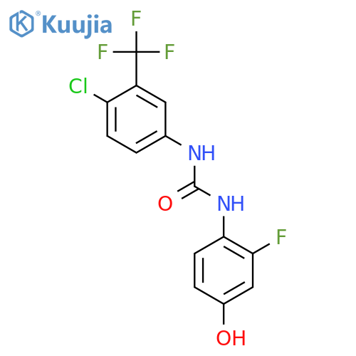 1-(4-cloro-3-(trifluorometil)fenil)-3-(2-fluoro-4-idrossifenil)urea structure