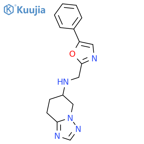 [1,2,4]Triazolo[1,5-a]pyridin-6-amine, 5,6,7,8-tetrahydro-N-[(5-phenyl-2-oxazolyl)methyl]-  structure