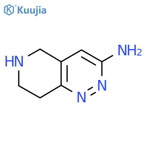 5H,6H,7H,8H-pyrido[4,3-c]pyridazin-3-amine structure
