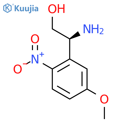 (2S)-2-amino-2-(5-methoxy-2-nitrophenyl)ethan-1-ol structure