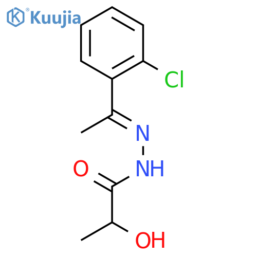 N'-[(1E)-1-(2-chlorophenyl)ethylidene]-2-hydroxypropanehydrazide structure