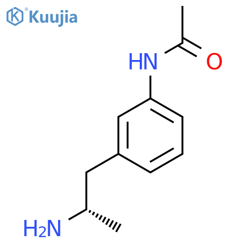 N-{3-(2S)-2-aminopropylphenyl}acetamide structure