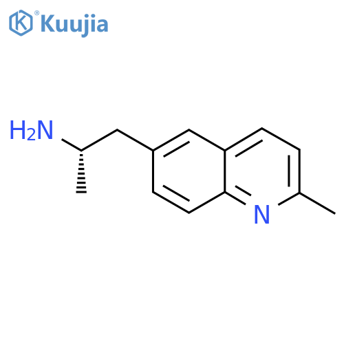 (2S)-1-(2-methylquinolin-6-yl)propan-2-amine structure