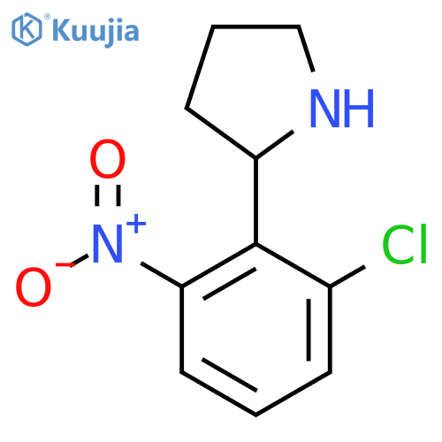 2-(2-chloro-6-nitrophenyl)pyrrolidine structure