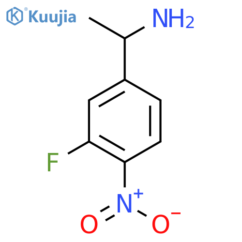 1-(3-Fluoro-4-nitrophenyl)ethan-1-amine structure