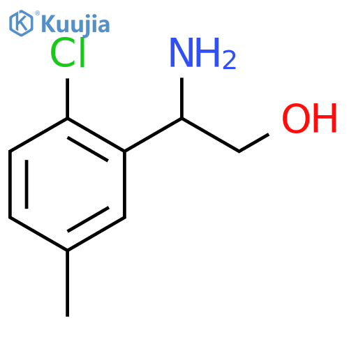 2-amino-2-(2-chloro-5-methylphenyl)ethan-1-ol structure