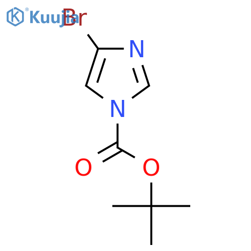 Tert-butyl 4-bromo-1H-imidazole-1-carboxylate structure