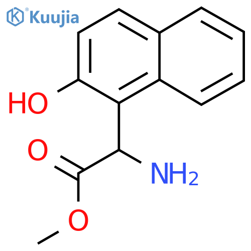 methyl 2-amino-2-(2-hydroxynaphthalen-1-yl)acetate structure