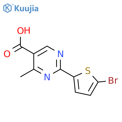 2-(5-Bromothiophen-2-yl)-4-methylpyrimidine-5-carboxylic acid structure