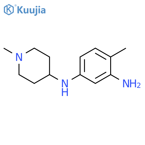 4-methyl-1-N-(1-methylpiperidin-4-yl)benzene-1,3-diamine structure