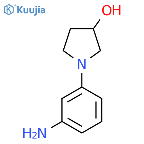 1-(3-aminophenyl)pyrrolidin-3-ol structure