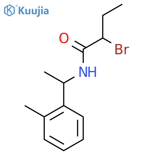 2-bromo-N-[1-(2-methylphenyl)ethyl]butanamide structure