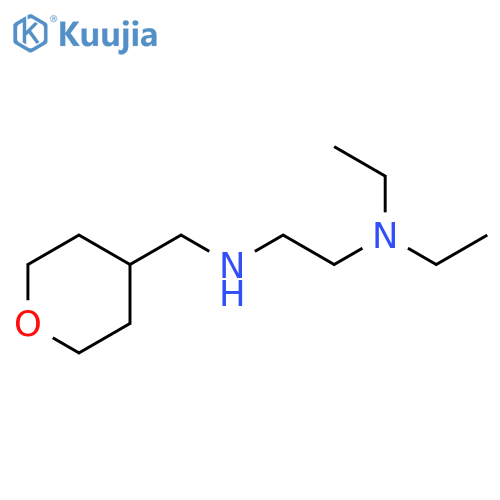 [2-(diethylamino)ethyl][(oxan-4-yl)methyl]amine structure