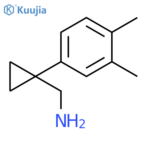 1-(3,4-dimethylphenyl)cyclopropylmethanamine structure