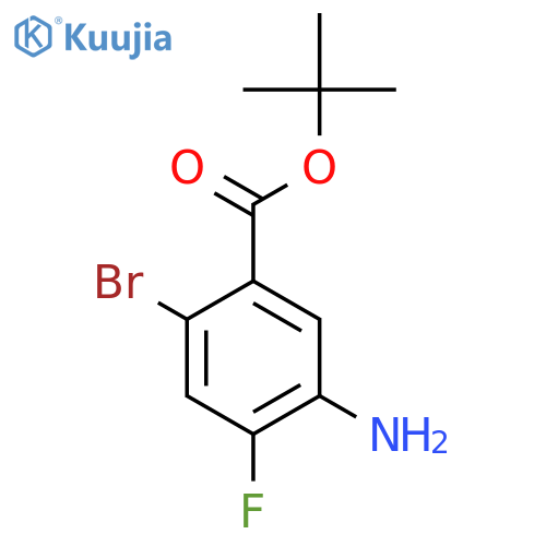 Tert-butyl 5-amino-2-bromo-4-fluorobenzoate structure