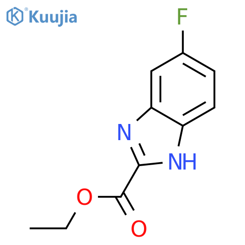 6-Fluoro-1H-benzimidazole-2-carboxylic acid ethyl ester structure
