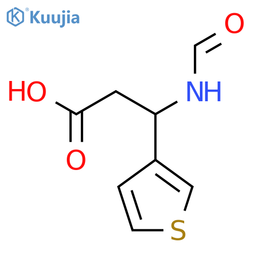 3-formamido-3-(thiophen-3-yl)propanoic acid structure