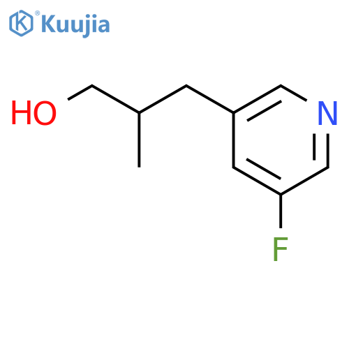 3-Pyridinepropanol, 5-fluoro-β-methyl- structure