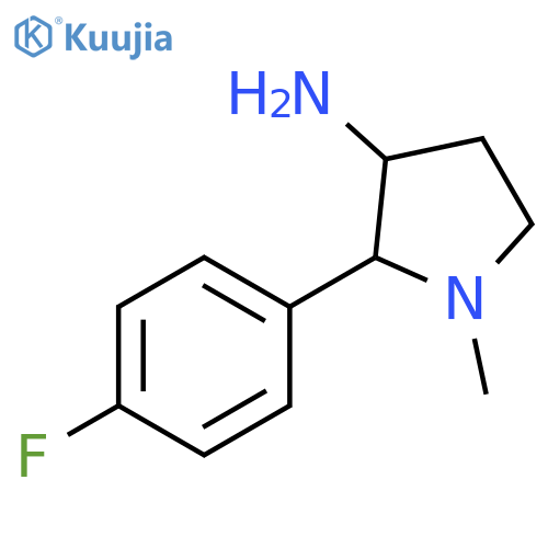 2-(4-fluorophenyl)-1-methylpyrrolidin-3-amine structure