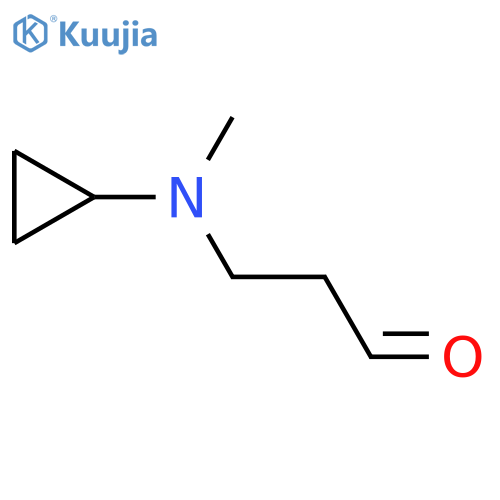 3-[Cyclopropyl(methyl)amino]propanal structure