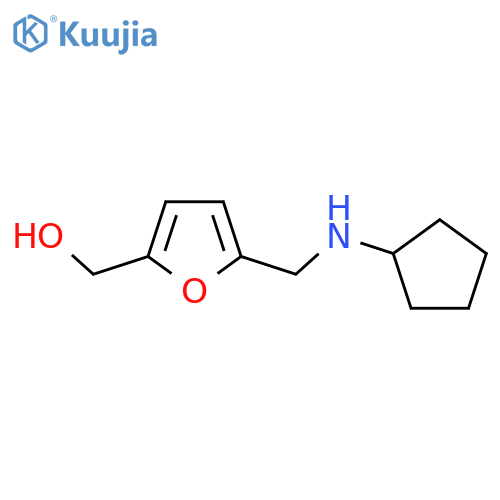 {5-(cyclopentylamino)methylfuran-2-yl}methanol structure