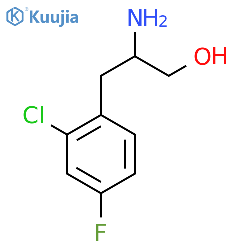 2-amino-3-(2-chloro-4-fluorophenyl)propan-1-ol structure