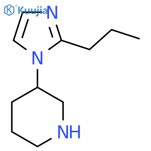 3-(2-Propyl-1H-imidazol-1-yl)piperidine structure