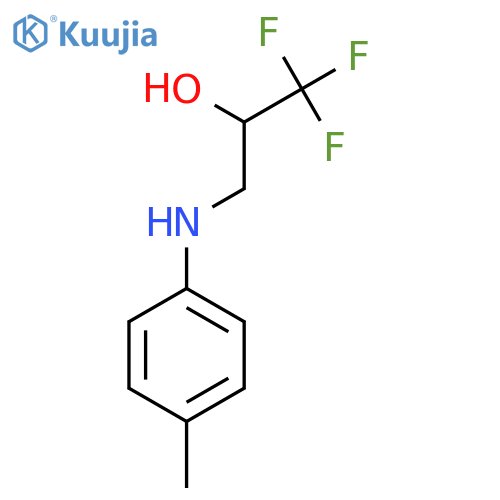1,1,1-Trifluoro-3-[(4-methylphenyl)amino]propan-2-ol structure