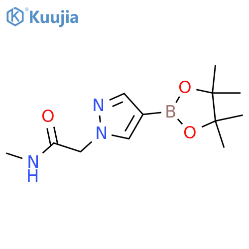 N-Methyl-2-(4-(4,4,5,5-tetramethyl-1,3,2-dioxaborolan-2-yl)-1H-pyrazol-1-yl)acetamide structure