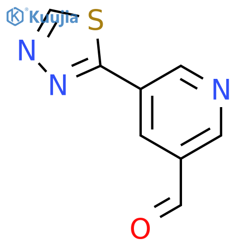5-(1,3,4-Thiadiazol-2-yl)nicotinaldehyde structure