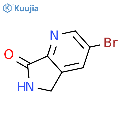 3-Bromo-5H-pyrrolo3,4-bpyridin-7(6H)-one structure