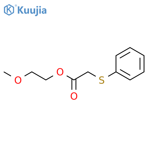 2-Methoxyethyl (phenylsulfanyl)acetate structure
