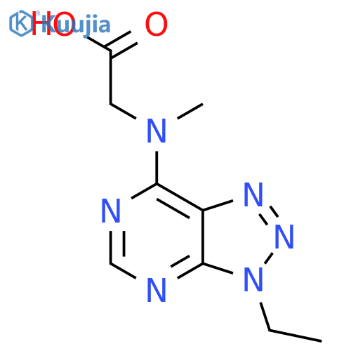 N-(3-Ethyl-3H-[1,2,3]triazolo[4,5-d]pyrimidin-7-yl)-N-methylglycine structure