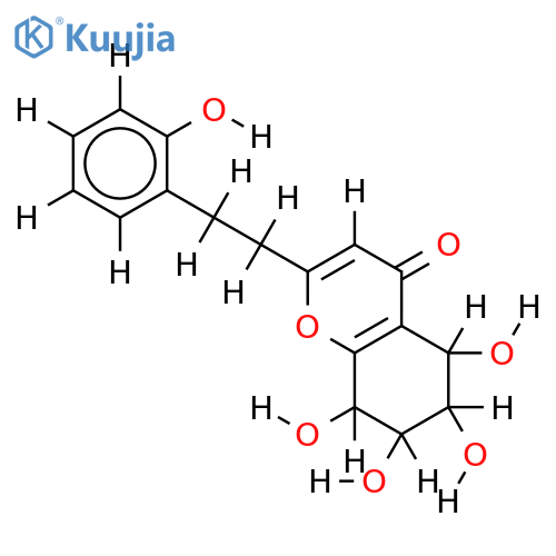 5α,6β,7β,8α-Tetrahydroxy-2-[2-(2'-hydroxy phenyl)ethyl]-5,6,7,8-tetrahydrochromone structure