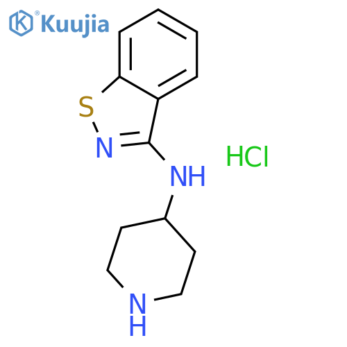 N-(Piperidin-4-yl)benzo[d]isothiazol-3-amine hydrochloride structure