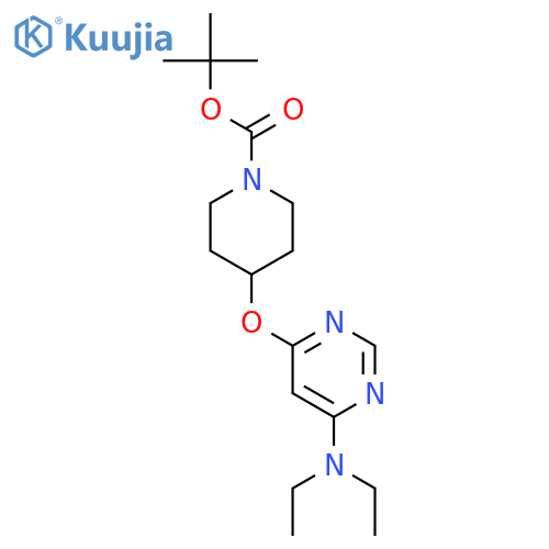 tert-Butyl 4-((6-(diethylamino)pyrimidin-4-yl)oxy)piperidine-1-carboxylate structure
