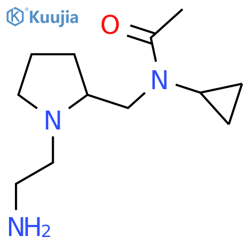 N-[1-(2-Amino-ethyl)-pyrrolidin-2-ylmethyl]-N-cyclopropyl-acetamide structure