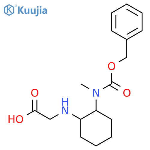 [2-(Benzyloxycarbonyl-methyl-amino)-cyclohexylamino]-acetic acid structure