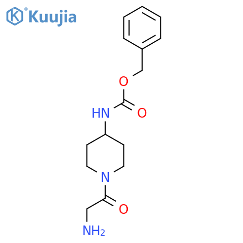 [1-(2-Amino-acetyl)-piperidin-4-yl]-carbamic acid benzyl ester structure