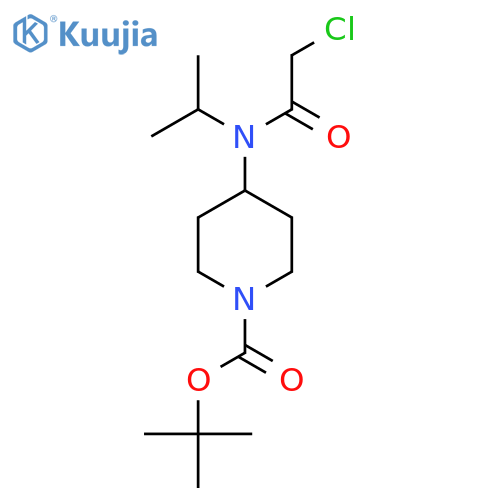 4-[(2-Chloro-acetyl)-isopropyl-amino]-piperidine-1-carboxylic acid tert-butyl ester structure