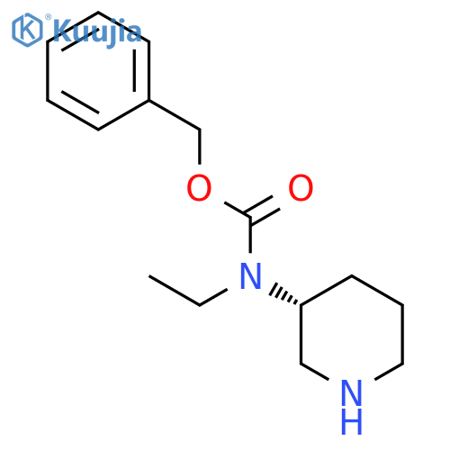 Ethyl-(R)-piperidin-3-yl-carbamic acid benzyl ester structure
