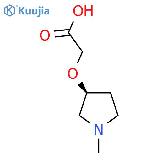 2-{[(3S)-1-methylpyrrolidin-3-yl]oxy}acetic acid structure