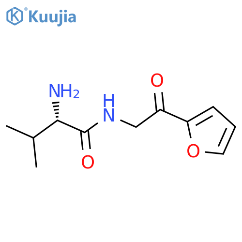 (S)-2-Amino-N-(2-furan-2-yl-2-oxo-ethyl)-3-methyl-butyramide structure