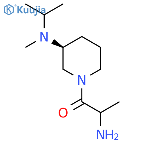 2-Amino-1-[(3S)-3-[methyl(propan-2-yl)amino]piperidin-1-yl]propan-1-one structure