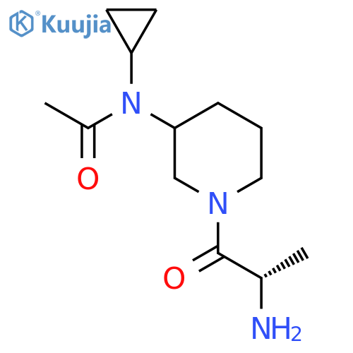 N-[1-((S)-2-Amino-propionyl)-piperidin-3-yl]-N-cyclopropyl-acetamide structure