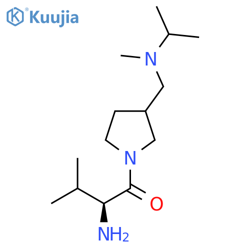 (S)-2-Amino-1-{3-[(isopropyl-methyl-amino)-methyl]-pyrrolidin-1-yl}-3-methyl-butan-1-one structure
