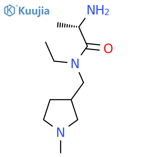 (S)-2-Amino-N-ethyl-N-(1-methyl-pyrrolidin-3-ylmethyl)-propionamide structure